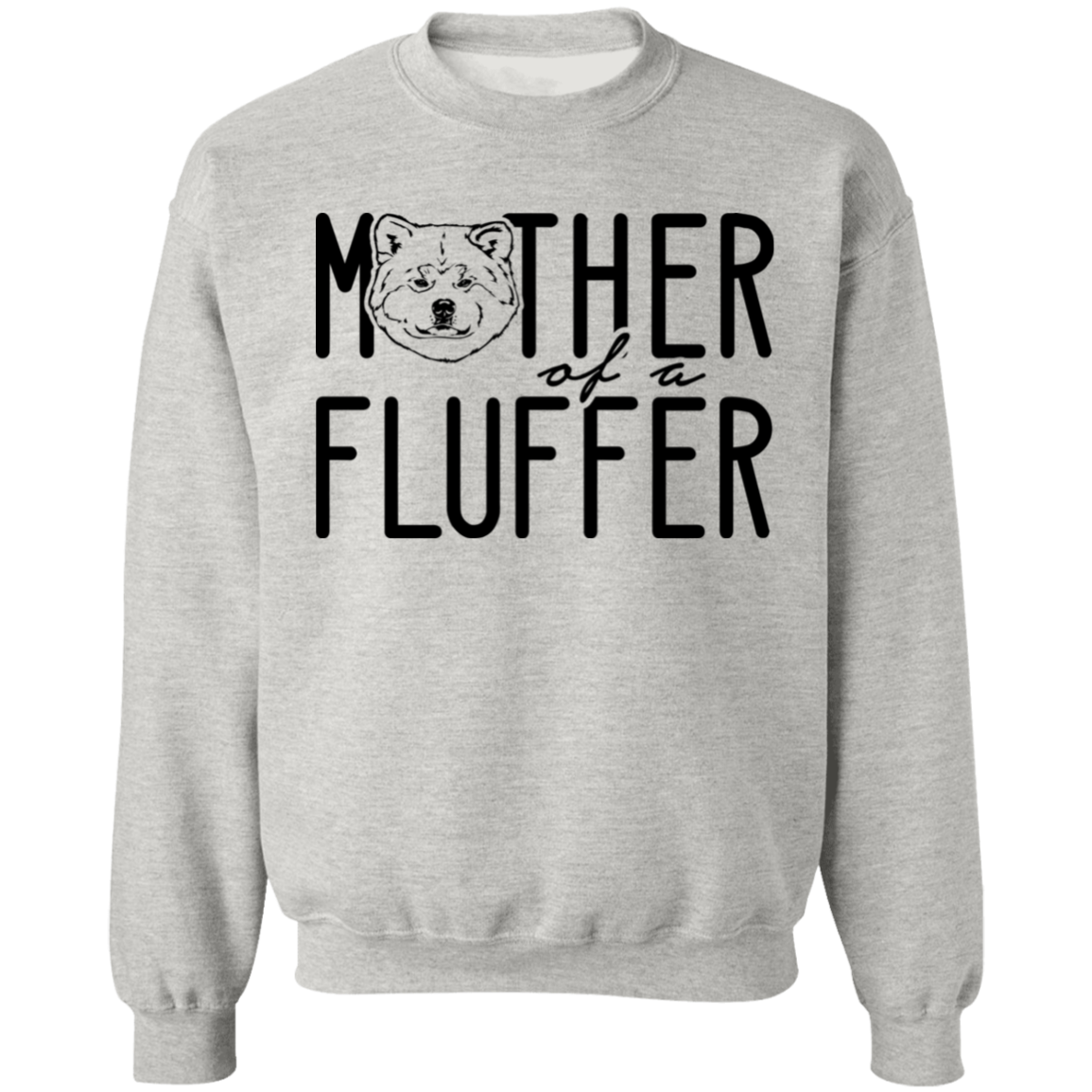 Akita Inu Mother of a Fluffer Pullover Sweatshirt